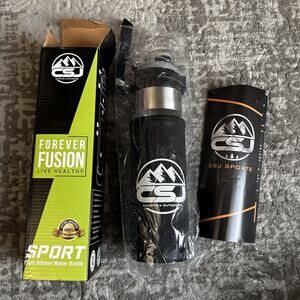 CSJ Sports Fruit Infuser Water Bottle Forever Fusion In Box